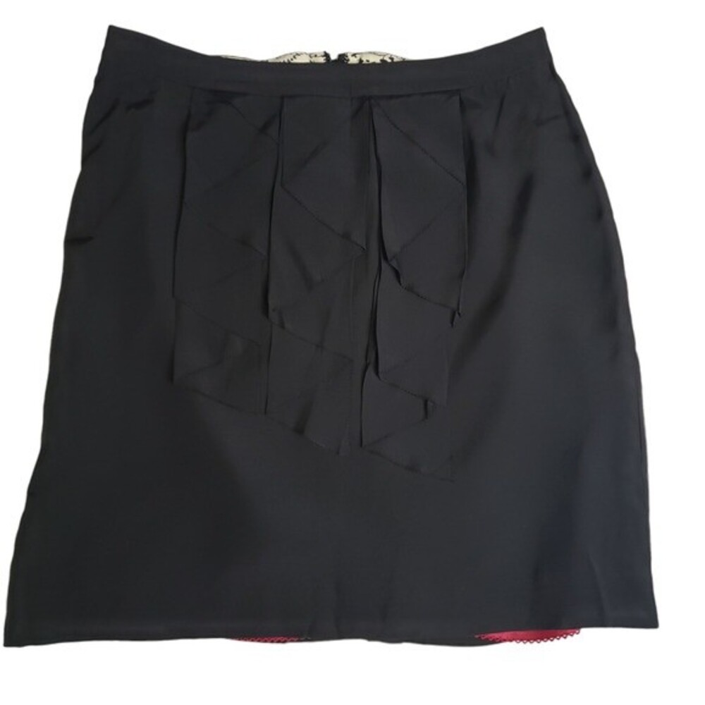 Odille Anthropologie Black Knee-Length Pencil Skirt - 12